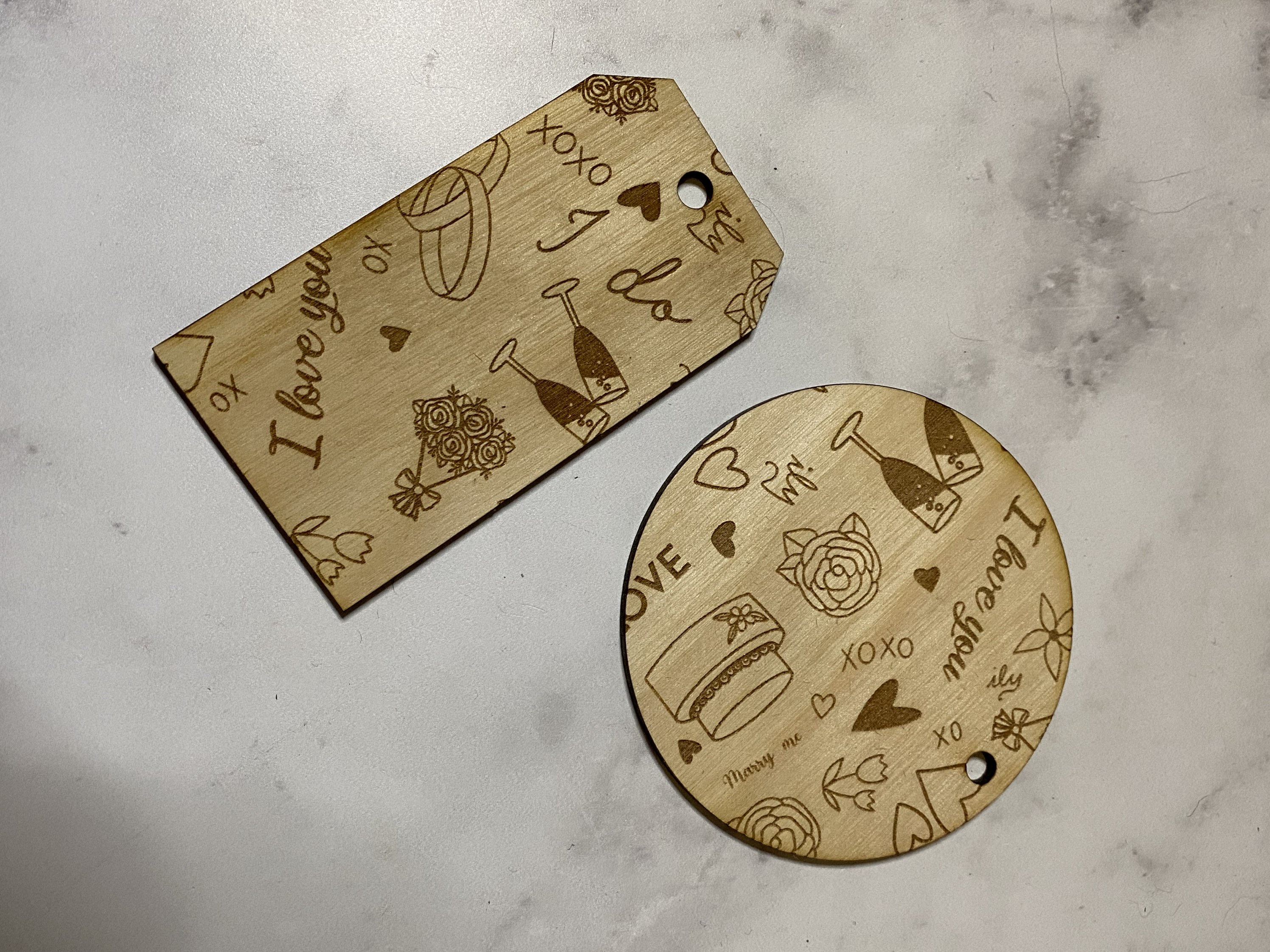 Wedding Doodle Engraving Pattern File Bundle Laser Engraving | Etsy