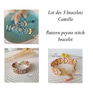 Patterns peyote stitch bracelets Camille  PDF