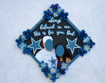Thank You Mom & Dad Sports Custom Graduation Cap Topper
