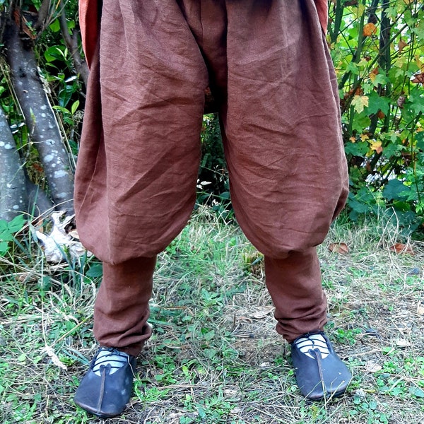 Child/Teen Linen Viking Pants - Chocolate Brown