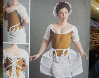 18th Century Teen / Ladies Undergarments Pattern - XXS-M