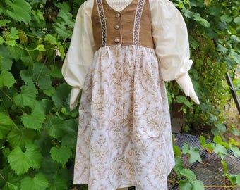 Toddler Girls Renaissance Dress with Chemise - 2T