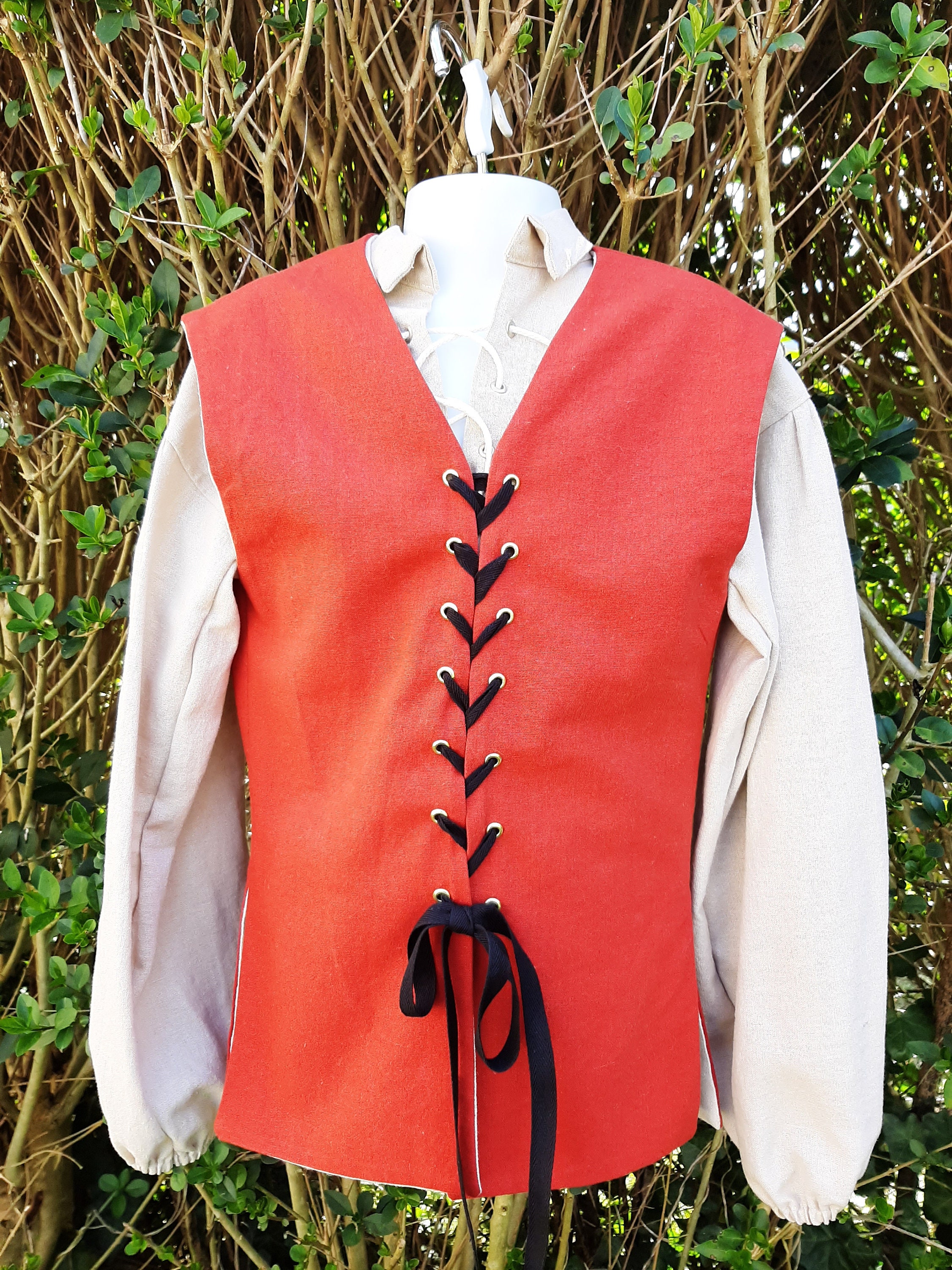 Pirate Boy's Vest Size 9/10 Various Colors New Handmade Renaissance 