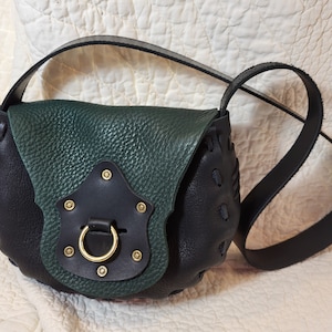 Bolso de hombro de cuero hecho a mano unisex