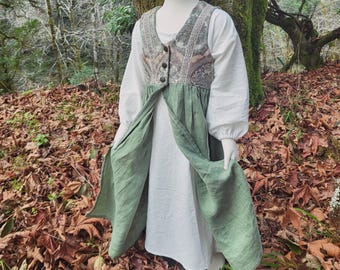 Toddler Girls Renaissance Dress with Chemise - 4T