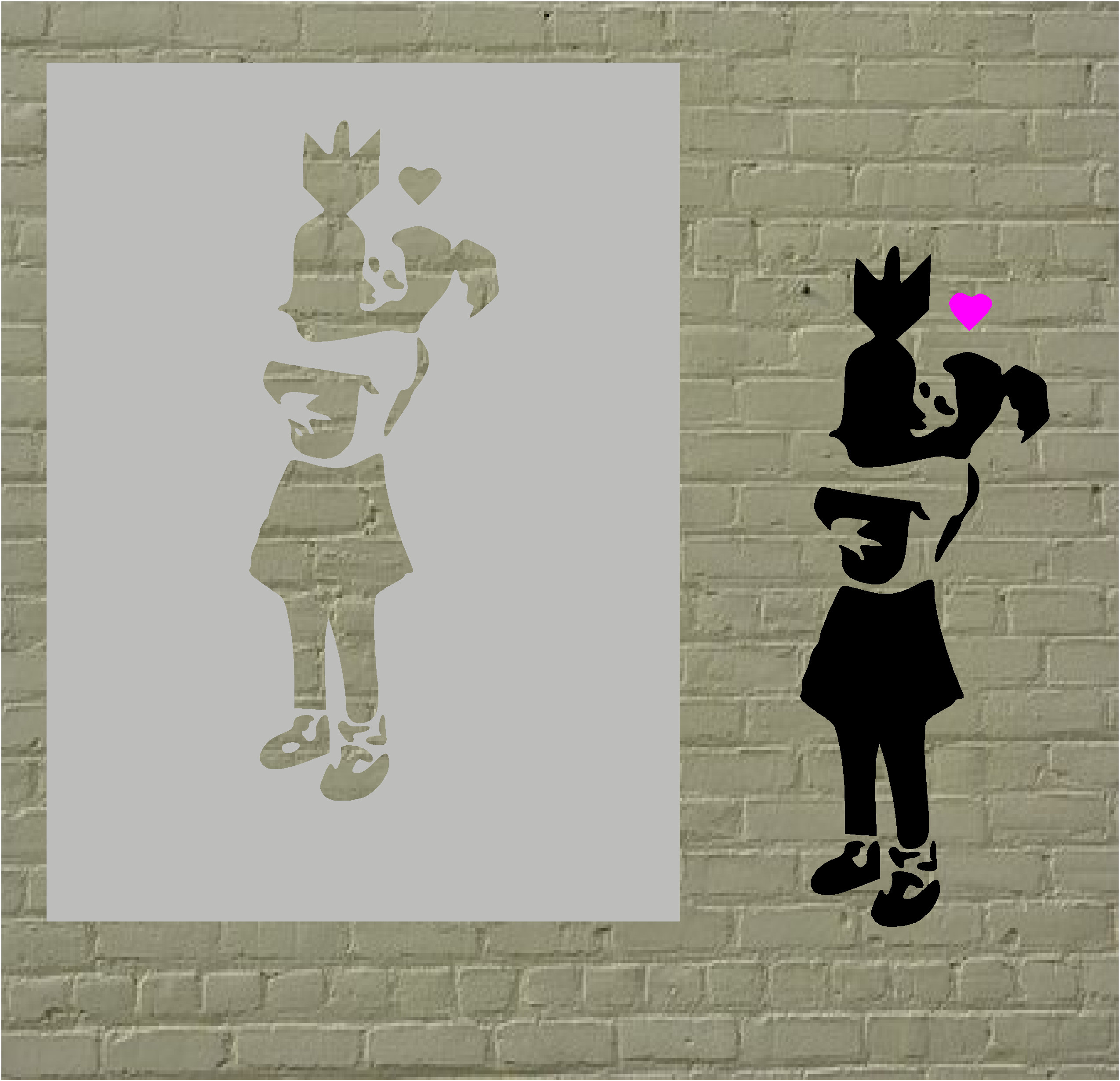 Banksy Stencil 190 Micron Painting Wall Art Craft - Etsy UK