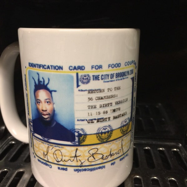 Ol' Dirty Bastard ODB Return to the 36 Chambers 11 oz. & 15 oz. Coffee Mug microwave and dishwasher safe