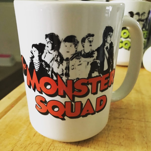 Monster Squad Stephen King Rules retro 80s horror movies Halloween Gift 11 or 15 oz Microwave & Dishwasher safe