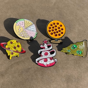 Trippy Pizza Pins (Set of 5)
