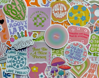 Cute Retro Inspirational sticker pack