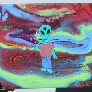 Trippy Alien Painting
