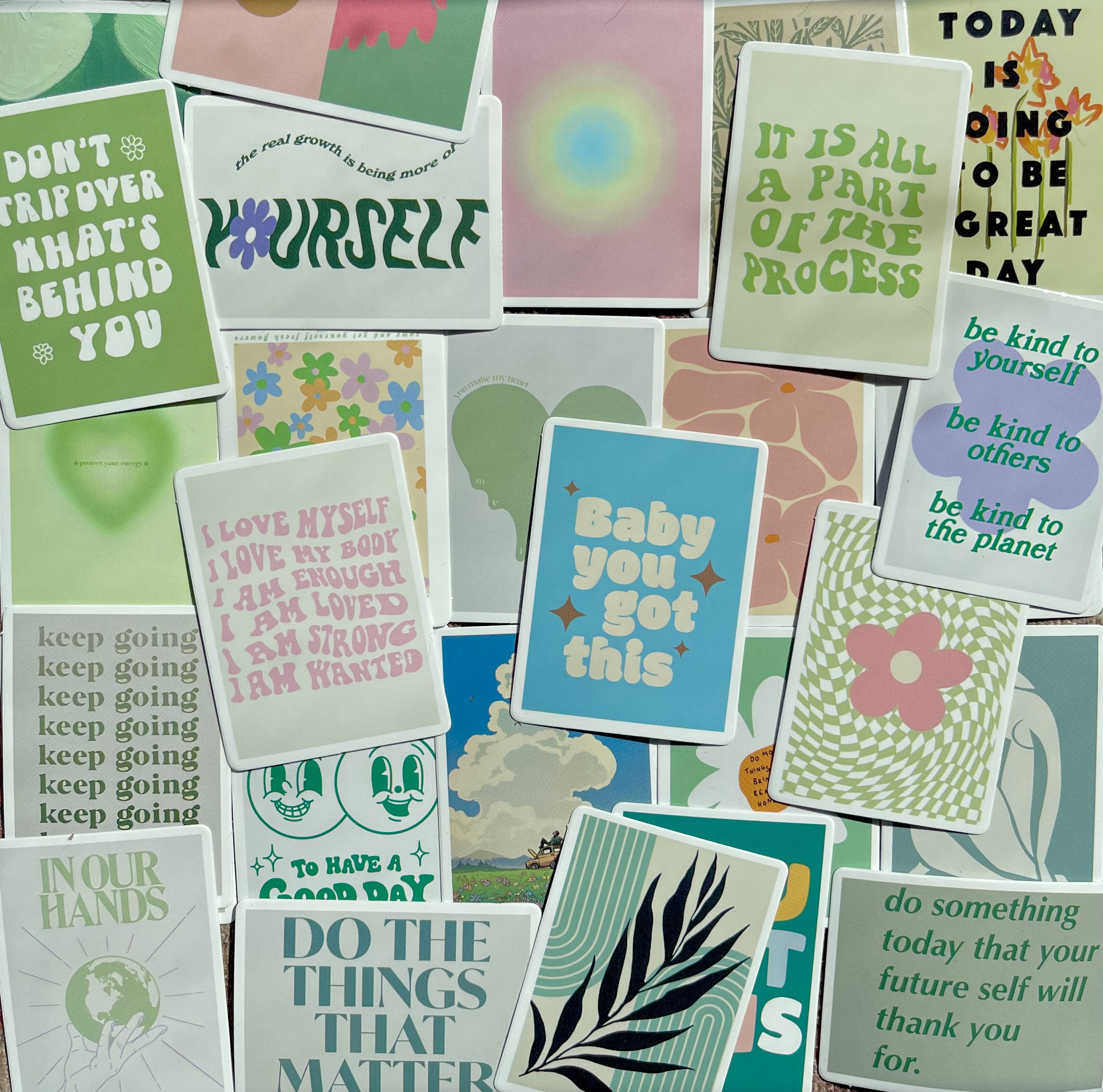 Trendy Retro Sticker Pack - Etsy