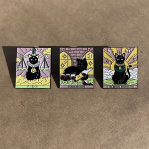 Tarot Card Pins Set of 3