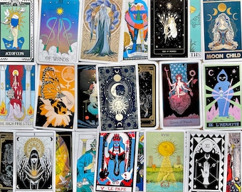 Tarot Card Mystical sticker pack