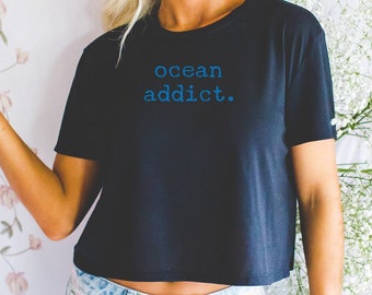 Beachy Shirt Activist Shirt Ocean Inspired Style Beachy Shirts Coconut Girl Beach Bum Shirt Mermaid Core Y2k Baby Tee Y2k Crop Top Baby Tee