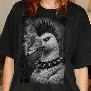 Serious Goose Shirt Punk Rock Shirt Grunge Clothes Festival Clothes Unhinged Shirt Concert Outfit Alternative Fashion Folk Punk Shirt