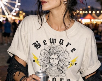 Medusa Shirt Gothic Clothes Greek Mythology Goth Clothes Whimsigoth Clothing Ancient Greek Witchy Clothes Feminism Shirt Grunge Clothes