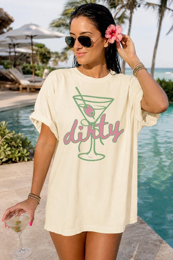 Dirty Martini Shirt Dirty Martini Dirty 30 Martini Bachelorette Martini Shirt Coquette Clothes Messy Coquette Dirty Thirty Bartender Shirt