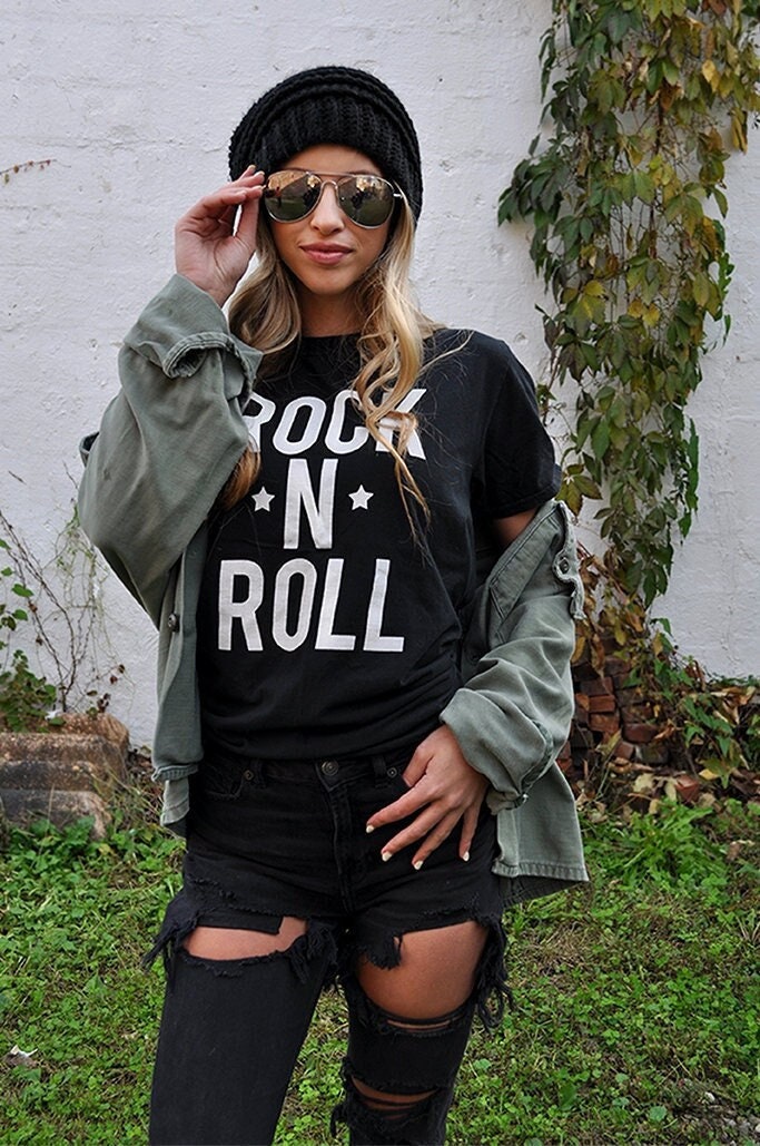 Rock-n-roll T-shirt Rock Tee for Women 