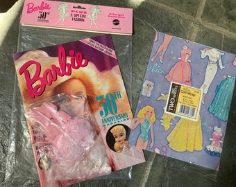 barbie christmas wrapping paper