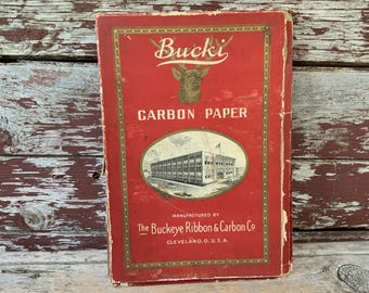 Vintage Bucki Carbon Paper: 36 Sheets, Buckeye Ribbon Co.