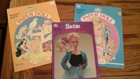 vintage barbie stickers