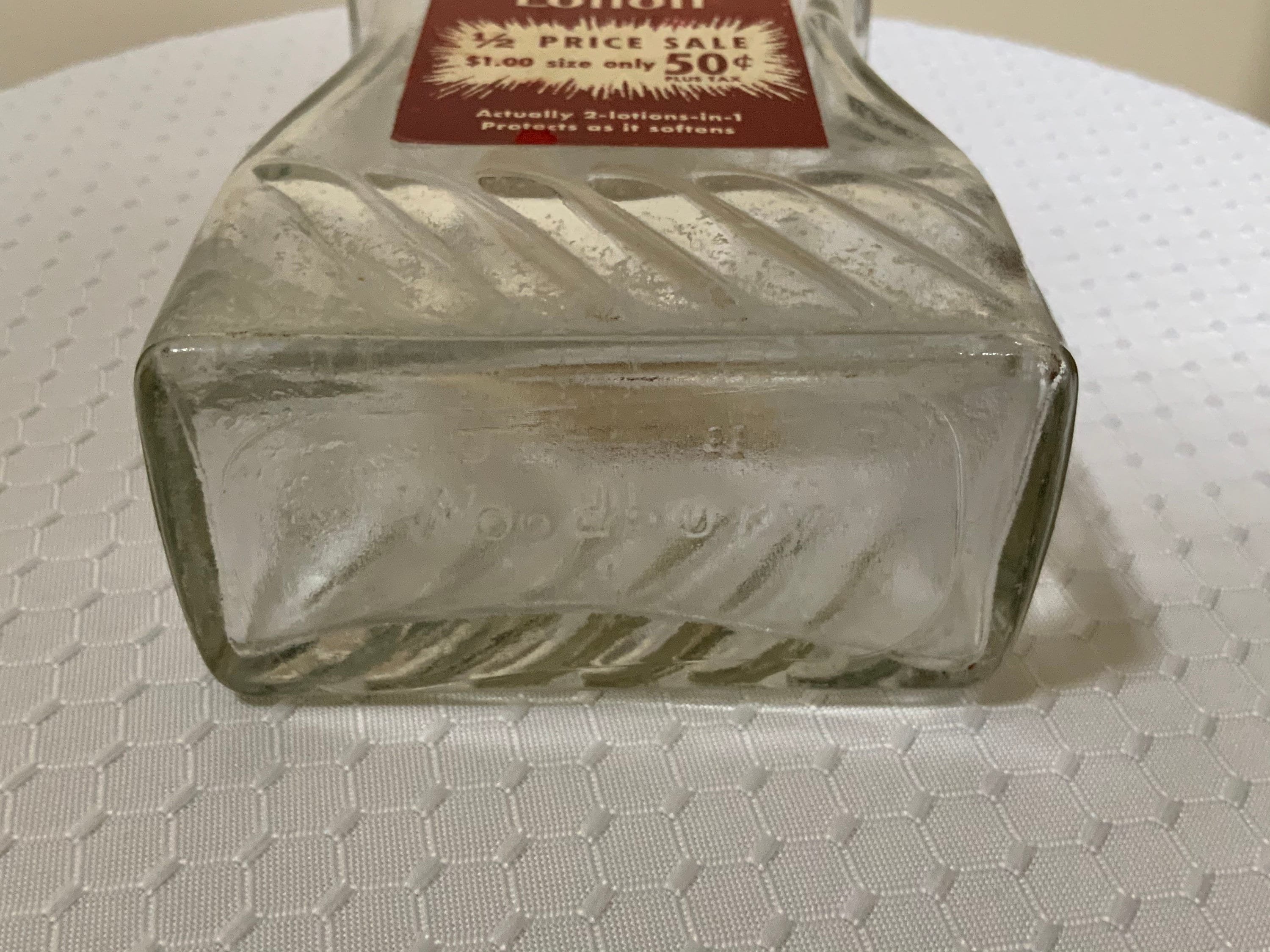 Vintage 1952 Woodbury Lotion Bottle Large Size Older Label Etsy Canada