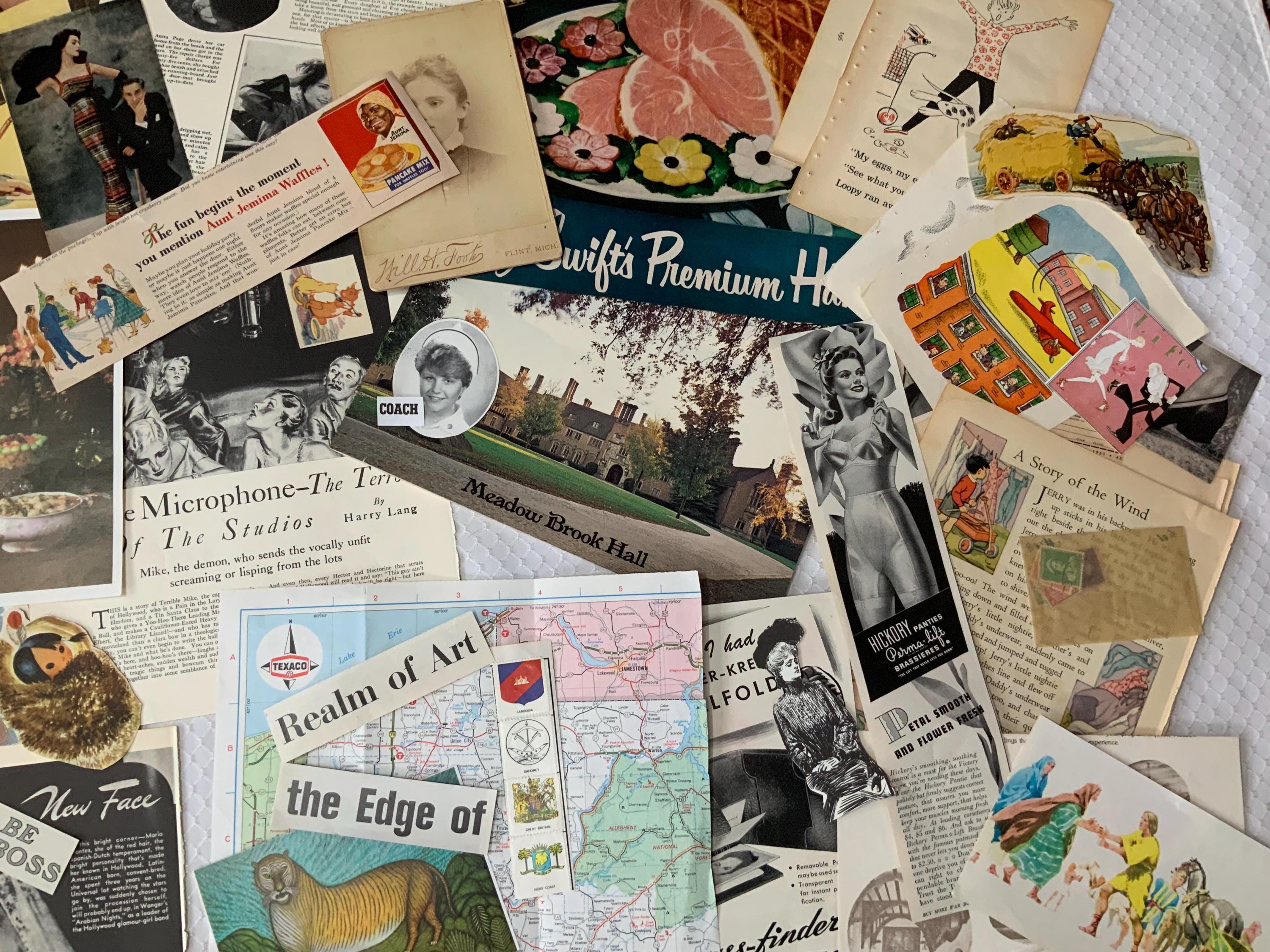 100+ Piece Vintage Authentic Ephemera Greeting Cards Postcards Music ...