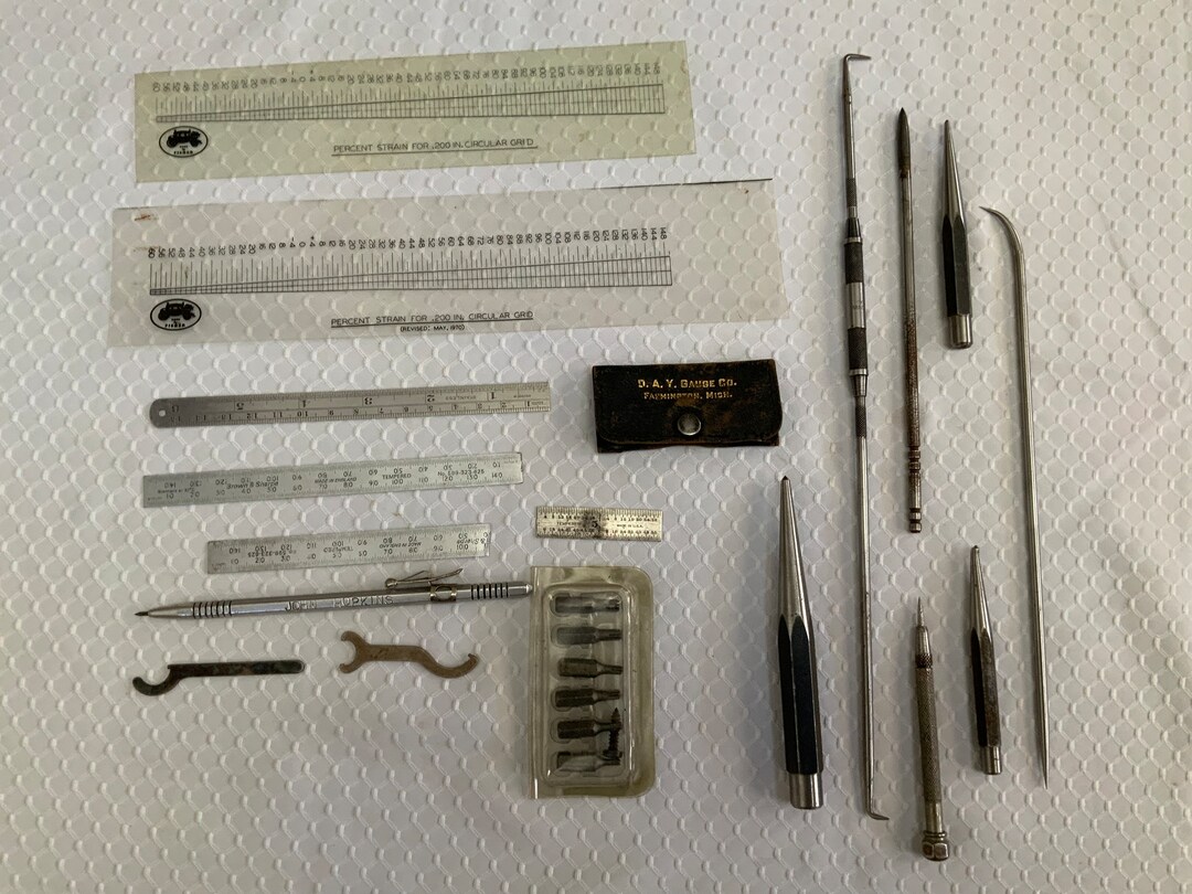 Vintage Tools Automotive Punches Gauges Tool & Die Body by Etsy