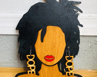 DOPE Wooden Earrings