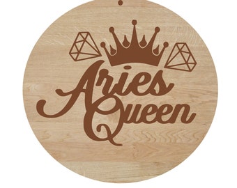 Aries Queen Wooden Earrings