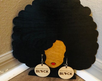 Support d’affichage de boucle d’oreille Afro Queen