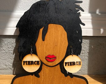 FIERCE Wooden Earrings