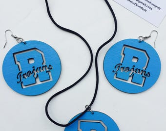 Ribault Trojan Earrings/Necklace Set