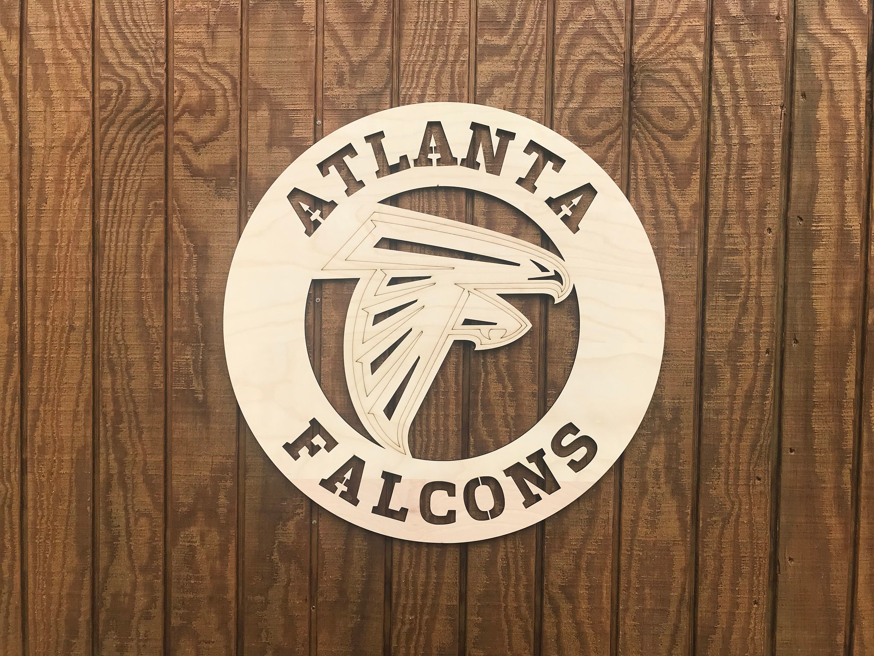 Personalized Name Sign Atlanta falcons Football Decor Falcons 3D Personalized wood Sign