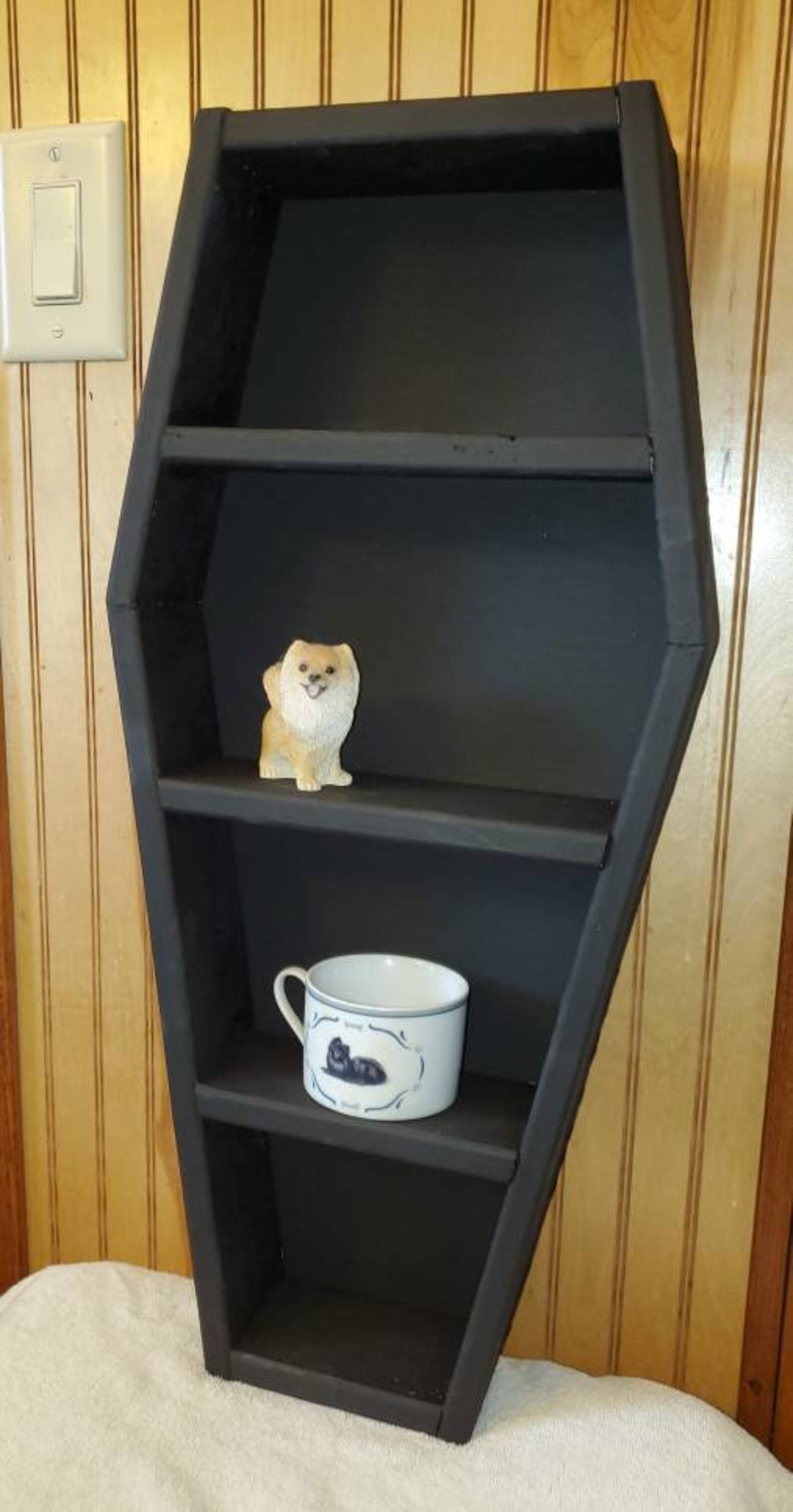 Coffin Shelf Coffin Wall Shelf Wall Shelf Black Coffin Etsy