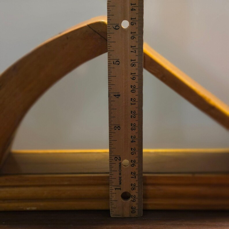 Vintage ShurEdge Self-Sharpening Wood & Glass Knife Rack | Wall Mount MCM Decor image 12