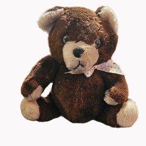 Enesco Vintage Plush Jointed Teddy Bear 9.5 Inches Made in Korea