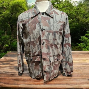 Vtg Ranger Camo Reversible Green Brown Jacket Hunting