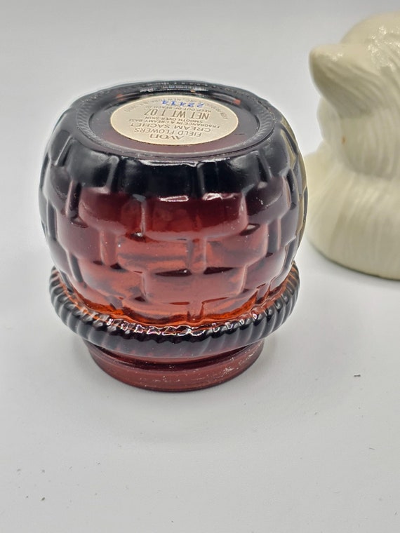 Vintage Avon Cream Sachet Field Flowers Bottle Wh… - image 5