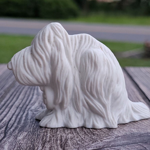 Hallmark Little Gallery Vintage Old English Sheep Dog Figurine Bisque Porcelain