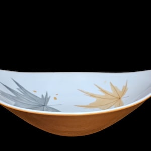 Vtg.1950&#39;s Atomic Serving Bowl by Ben Seibel Informal Iroquois Harvest Time Bowl