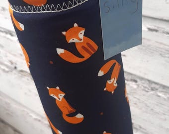 Sling Water Bottle Bag - Foxes