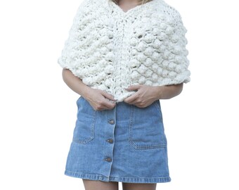 PONCHO - Wool poncho -