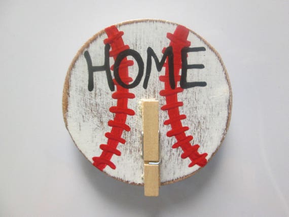 Magnetic Accent Hand painted Baseball