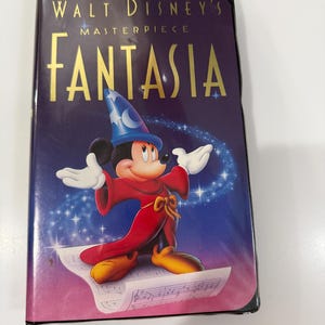 Walt Disney&#39;s Masterpiece Fantasia VHS Original Plastic Clamshell EUC