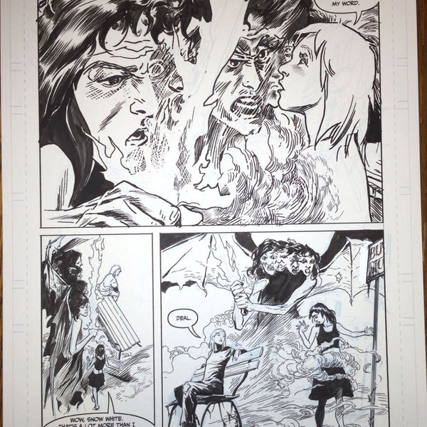 Alabaster:Wolves  issue #1, page 10. Half-splash!