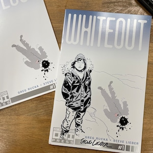 WHITEOUT #1 full figure sketch on deluxe facsimile edition