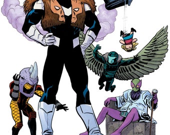 Superior Foes cosplay print, signed with a small sketch if you'd like.