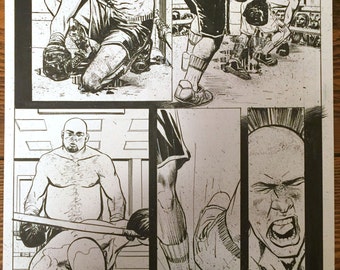 Civil War: Frontline, issue 4, page 8. Original art by Steve Lieber